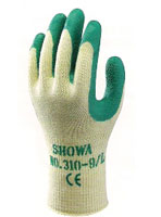 310 Grip Green Glove HEAVY WORK - GRIP Seamless cotton/polyester line. Latex-coated palm. Image