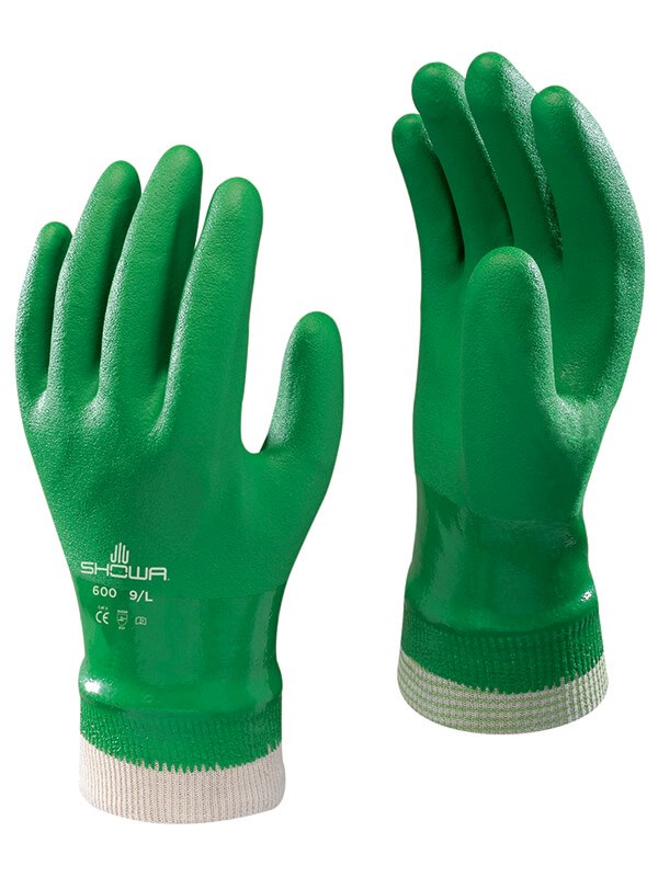 Showa PVC Fully Coated Cotton Knit Glove Image