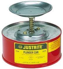 Justrite Safety Plunger Cans 10208 Image