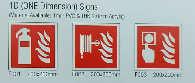 1 Dimension Signs 200x200mm Image