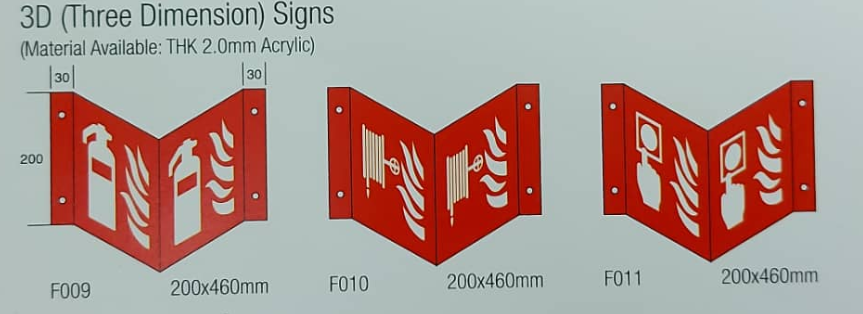 3 Dimension Signs 200x460mm Image