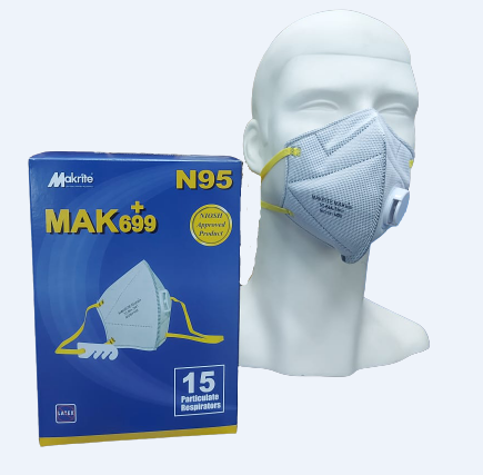 Makrite N95 Valved OV Particulate Respirator Image