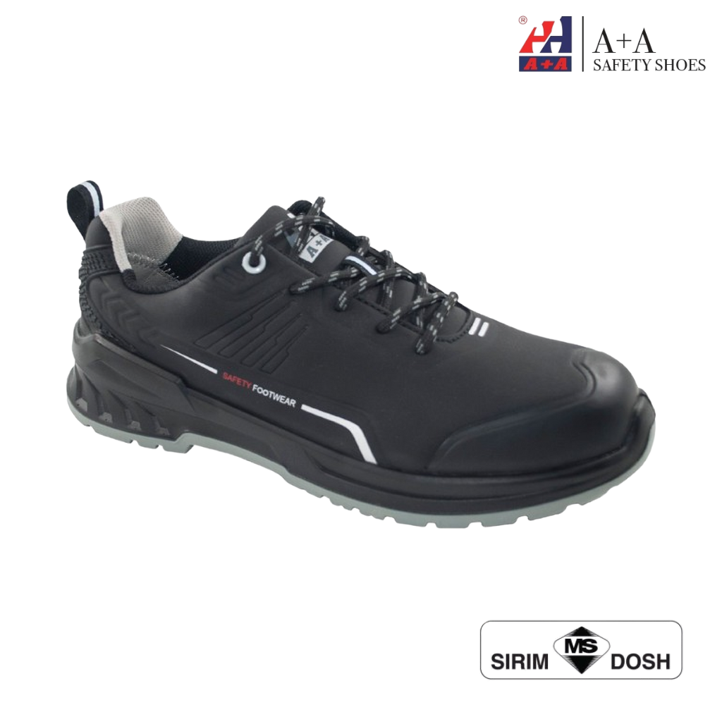 A+A Safety Shoes – Milan model, front and side view