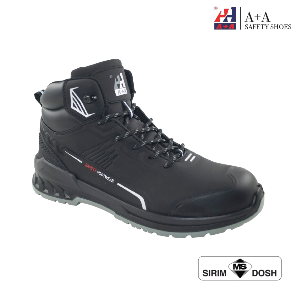 A+A Safety Shoes – Munich model, front and side view