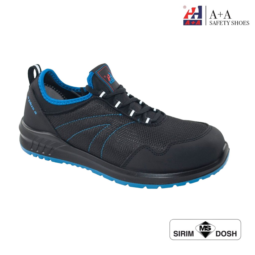 A+A Safety Shoes – Paris model, front and side view